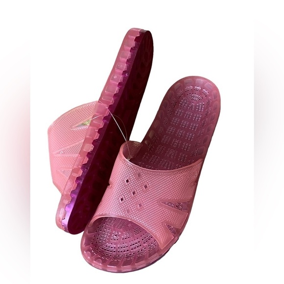 SENSI Jelly Sandal Waterproof, Messaging, Recovery Slide Pink Size 8 - Picture 12 of 13